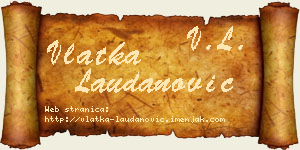 Vlatka Laudanović vizit kartica